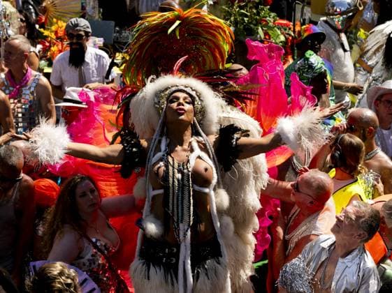 AMSTERDAM - Revelers during the Canal Parade. The boat parade is traditionally part of the Pride celebrations in the capital. REMKO DE WAAL ANP netherlands out - belgium out  Copyright: xx x564690316x originalFilename: 564690316.jpg