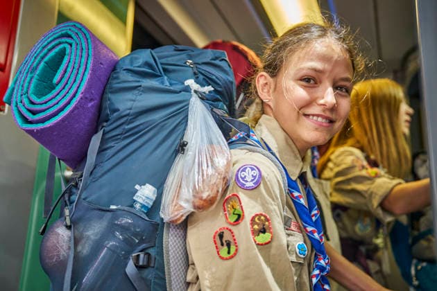 A group of Czech Scouts set out today, on Saturday, August 1st, 2026, on the morning train from the Prague Main Station to Budapest for this year s Central European Jamboree in Hungary, including ten Girl Scouts from Prague-Brevnov who said they would introduce participants from several European countries to some Czech traditions. The girls, who also packed typical Czech snacks into their backpacks, have been going to camps with their troop since their childhood, but for most of them, this is their first international Scouting experience. They are curious about the activities prepared for them by the local Hungarians as well as Scouts from Poland, Slovakia, Romania and other countries, and are looking forward to exchanging scarves, badges a  CTKPhotoP2026080101960