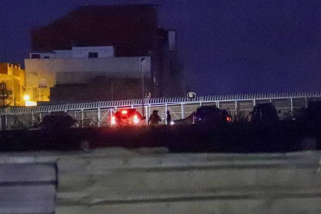August 1, 2026, Melilla, Spain: MELILLA, SPAIN Ã¢â‚¬ AUGUST 1, 2026: Spanish security forces respond to multiple attempted irregular border crossings along the SpainÃ¢â‚¬Morocco border in Melilla. A large group of migrants first attempted to enter the Spanish enclave through the South Breakwater (Dique Sur). After they were intercepted, a security operation was deployed at the Beni-Enzar border crossing, where another group attempted to scale the Melilla border fence. According to the Spanish Government Delegation, 19 migrants entered Melilla by sea, including 15 unaccompanied minors and four women. Authorities said the number of people who may have entered through the border fence has not yet been confirmed. Melilla Spain - ZUMAq101 20260801_zna_q101_153 Copyright: xMohaxBelkasenx