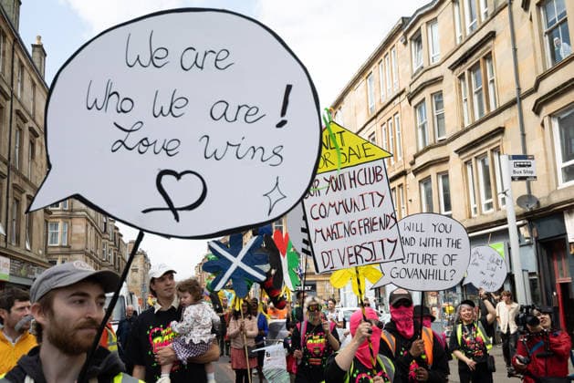 August 1, 2026, Glasgow, Scotland, UK: Hundreds of people took part in this years Govanhill International Festival & Carnival parade, a community-led anti-racist arts and cultural event organised by the Govanhill Baths Community Trust. The annual festival, themed Solidarity this year, was founded in response to racist attacks in the area. Glasgow UK  - ZUMAs357 20260801_zip_s357_009 Copyright: xCameronxScottx
