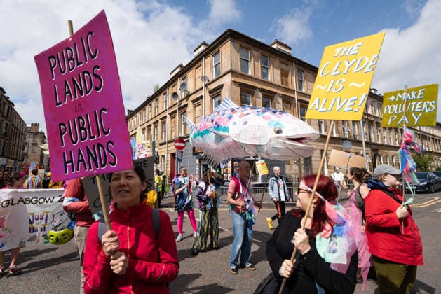 August 1, 2026, Glasgow, Scotland, UK: Hundreds of people took part in this years Govanhill International Festival & Carnival parade, a community-led anti-racist arts and cultural event organised by the Govanhill Baths Community Trust. The annual festival, themed Solidarity this year, was founded in response to racist attacks in the area. Glasgow UK - ZUMAs357 20260801_zip_s357_007 Copyright: xCameronxScottx