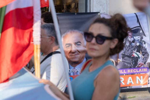 IPA87163962 - Sit-in at Largo Argentina in Rome against the Ayatollahs regime in Iran  Copyright: xMatteoxNardonex xx 87163962