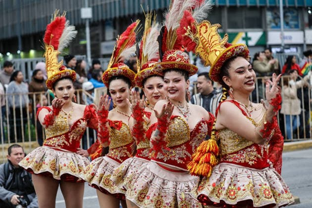 Santiago, August 1, 2026: Carnival in honor of the Virgin of Copacabana along the Alameda, a Bolivian tradition that goes hand in hand with Bolivia’s national holidays, featuring colorful traditional costumes from the region. Diego Martin Aton, Chile; Aton 1177141 jpeg  Copyright: DIEGOxMARTIN ATONxCHILE