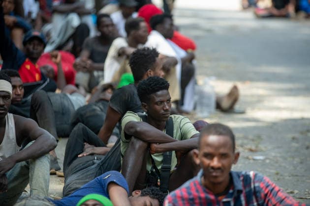 August 1, 2026, Ceuta, Ceuta, Spain: The Ceuta Temporary Immigrant Stay Center (CETI) is currently facing extreme tension and severe overcrowding, reaching a state of absolute collapse. The facility has been forced to close its doors to new male arrivals due to a critical lack of space. Ceuta Spain - ZUMAd308 20260801_zsp_d308_007 Copyright: xJuanxCarlosxLucasx