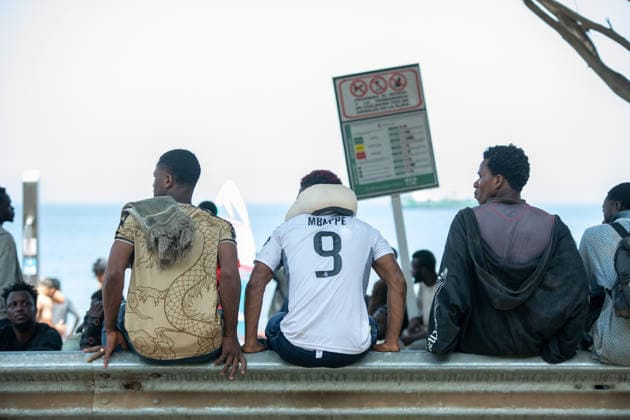 August 1, 2026, Ceuta, Ceuta, Spain: The Ceuta Temporary Immigrant Stay Center (CETI) is currently facing extreme tension and severe overcrowding, reaching a state of absolute collapse. The facility has been forced to close its doors to new male arrivals due to a critical lack of space. Ceuta Spain - ZUMAd308 20260801_zsp_d308_093 Copyright: xJuanxCarlosxLucasx