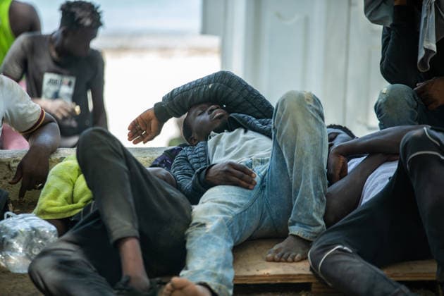 August 1, 2026, Ceuta, Ceuta, Spain: The Ceuta Temporary Immigrant Stay Center (CETI) is currently facing extreme tension and severe overcrowding, reaching a state of absolute collapse. The facility has been forced to close its doors to new male arrivals due to a critical lack of space. Ceuta Spain - ZUMAd308 20260801_zsp_d308_095 Copyright: xJuanxCarlosxLucasx