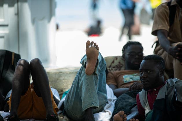 August 1, 2026, Ceuta, Ceuta, Spain: The Ceuta Temporary Immigrant Stay Center (CETI) is currently facing extreme tension and severe overcrowding, reaching a state of absolute collapse. The facility has been forced to close its doors to new male arrivals due to a critical lack of space. Ceuta Spain - ZUMAd308 20260801_zsp_d308_096 Copyright: xJuanxCarlosxLucasx