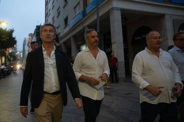 August 1, 2026, Ceuta, Spain: CEUTA, Spain Ã¢â‚¬ August 1, 2026: Popular Party leader and opposition leader Alberto NoÂºoÂ±ez FeijoÂ³o visits Ceuta following a migrant crisis in which tens of thousands of people entered the city. The visit comes amid ongoing political debate over migration and border management. Ceuta Spain - ZUMAq101 20260801_zna_q101_223 Copyright: xMarioxMoroÂ³Nx