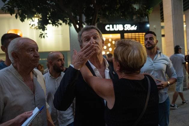 August 1, 2026, Ceuta, Spain: CEUTA, Spain Ã¢â‚¬ August 1, 2026: Popular Party leader and opposition leader Alberto NoÂºoÂ±ez FeijoÂ³o visits Ceuta following a migrant crisis in which tens of thousands of people entered the city. The visit comes amid ongoing political debate over migration and border management. Ceuta Spain - ZUMAq101 20260801_zna_q101_231 Copyright: xMarioxMoroÂ³Nx