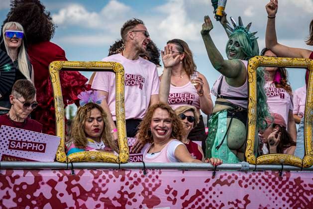 August 1, 2026, Amsterdam, North Holland, Netherlands: August 1, 2026, Amsterdam, the Netherlands. Hundreds of thousands of spectators joined the 30th edition of the Pride Canal Parade, the highlight of WorldPride Amsterdam 2026. This yearÃ¢â‚¬â ¢s parade also included the WorldPride Stadium grandstand, with seating for approximately 10,000 people to watch as floats pass. Amsterdam Netherlands - ZUMAp202 20260801_zip_p202_018 Copyright: xJamesxPetermeierx