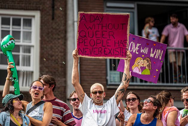 August 1, 2026, Amsterdam, North Holland, Netherlands: August 1, 2026, Amsterdam, the Netherlands. Hundreds of thousands of spectators joined the 30th edition of the Pride Canal Parade, the highlight of WorldPride Amsterdam 2026. This yearÃ¢â‚¬â ¢s parade also included the WorldPride Stadium grandstand, with seating for approximately 10,000 people to watch as floats pass. Amsterdam Netherlands - ZUMAp202 20260801_zip_p202_025 Copyright: xJamesxPetermeierx