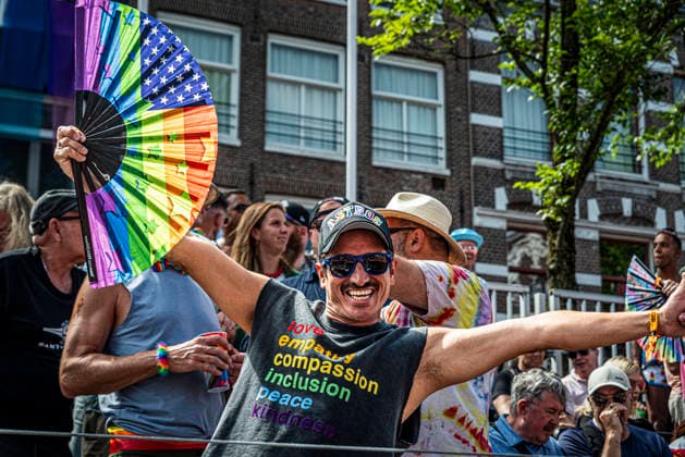August 1, 2026, Amsterdam, North Holland, Netherlands: Floats pass through WorldPride Stadium during Amsterdam Pride s Canal Parade on August 1, 2026, in Amsterdam, the Netherlands. Hundreds of thousands of spectators joined the 30th edition of the Pride Canal Parade, the highlight of WorldPride Amsterdam 2026. This yearÃ¢â‚¬â ¢s parade also included the WorldPride Stadium grandstand, with seating for approximately 10,000 people to watch as floats pass. Amsterdam Netherlands - ZUMAp202 20260801_zip_p202_034 Copyright: xJamesxPetermeierx