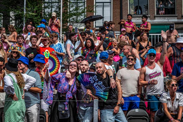 August 1, 2026, Amsterdam, North Holland, Netherlands: Floats pass through WorldPride Stadium during Amsterdam Pride s Canal Parade on August 1, 2026, in Amsterdam, the Netherlands. Hundreds of thousands of spectators joined the 30th edition of the Pride Canal Parade, the highlight of WorldPride Amsterdam 2026. This yearÃ¢â‚¬â ¢s parade also included the WorldPride Stadium grandstand, with seating for approximately 10,000 people to watch as floats pass. Amsterdam Netherlands - ZUMAp202 20260801_zip_p202_037 Copyright: xJamesxPetermeierx