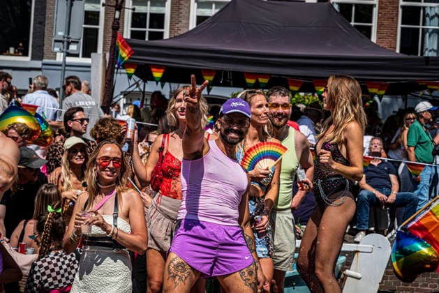 August 1, 2026, Amsterdam, North Holland, Netherlands: August 1, 2026, Amsterdam, the Netherlands. Hundreds of thousands of spectators joined the 30th edition of the Pride Canal Parade, the highlight of WorldPride Amsterdam 2026. This yearÃ¢â‚¬â ¢s parade also included the WorldPride Stadium grandstand, with seating for approximately 10,000 people to watch as floats pass. Amsterdam Netherlands - ZUMAp202 20260801_zip_p202_041 Copyright: xJamesxPetermeierx