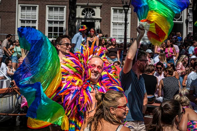 August 1, 2026, Amsterdam, North Holland, Netherlands: August 1, 2026, Amsterdam, the Netherlands. Hundreds of thousands of spectators joined the 30th edition of the Pride Canal Parade, the highlight of WorldPride Amsterdam 2026. This yearÃ¢â‚¬â ¢s parade also included the WorldPride Stadium grandstand, with seating for approximately 10,000 people to watch as floats pass. Amsterdam Netherlands - ZUMAp202 20260801_zip_p202_050 Copyright: xJamesxPetermeierx