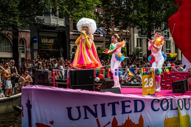 August 1, 2026, Amsterdam, North Holland, Netherlands: August 1, 2026, Amsterdam, the Netherlands. Hundreds of thousands of spectators joined the 30th edition of the Pride Canal Parade, the highlight of WorldPride Amsterdam 2026. This yearÃ¢â‚¬â ¢s parade also included the WorldPride Stadium grandstand, with seating for approximately 10,000 people to watch as floats pass. Amsterdam Netherlands - ZUMAp202 20260801_zip_p202_066 Copyright: xJamesxPetermeierx