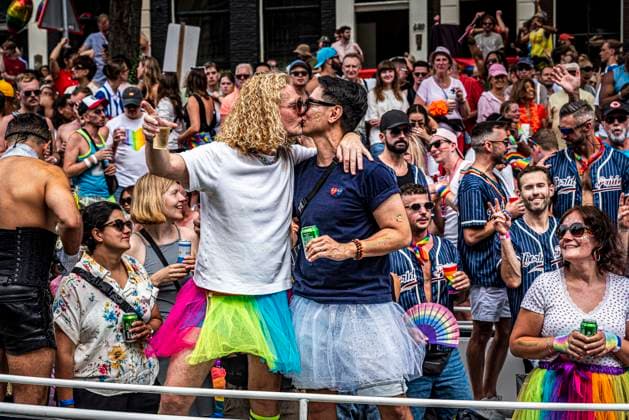 August 1, 2026, Amsterdam, North Holland, Netherlands: August 1, 2026, Amsterdam, the Netherlands. Hundreds of thousands of spectators joined the 30th edition of the Pride Canal Parade, the highlight of WorldPride Amsterdam 2026. This yearÃ¢â‚¬â ¢s parade also included the WorldPride Stadium grandstand, with seating for approximately 10,000 people to watch as floats pass. Amsterdam Netherlands - ZUMAp202 20260801_zip_p202_070 Copyright: xJamesxPetermeierx