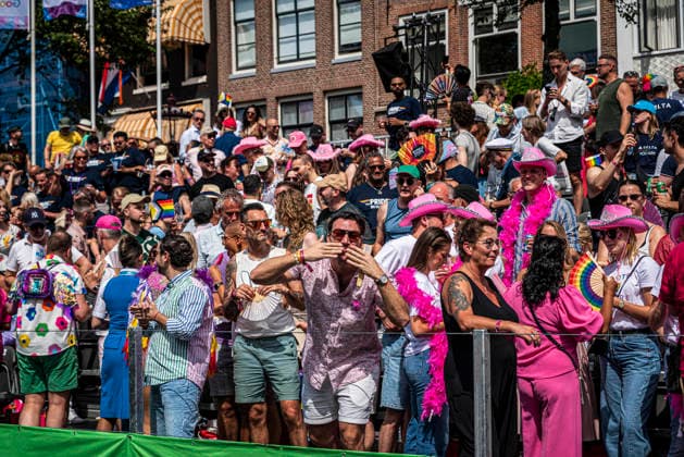 August 1, 2026, Amsterdam, North Holland, Netherlands: Floats pass through WorldPride Stadium during Amsterdam Pride s Canal Parade on August 1, 2026, in Amsterdam, the Netherlands. Hundreds of thousands of spectators joined the 30th edition of the Pride Canal Parade, the highlight of WorldPride Amsterdam 2026. This yearÃ¢â‚¬â ¢s parade also included the WorldPride Stadium grandstand, with seating for approximately 10,000 people to watch as floats pass. Amsterdam Netherlands - ZUMAp202 20260801_zip_p202_079 Copyright: xJamesxPetermeierx