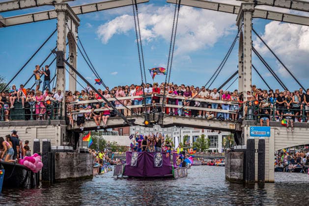 August 1, 2026, Amsterdam, North Holland, Netherlands: August 1, 2026, Amsterdam, the Netherlands. Hundreds of thousands of spectators joined the 30th edition of the Pride Canal Parade, the highlight of WorldPride Amsterdam 2026. This yearÃ¢â‚¬â ¢s parade also included the WorldPride Stadium grandstand, with seating for approximately 10,000 people to watch as floats pass. Amsterdam Netherlands - ZUMAp202 20260801_zip_p202_088 Copyright: xJamesxPetermeierx