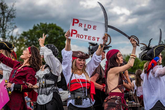 August 1, 2026, Amsterdam, North Holland, Netherlands: August 1, 2026, Amsterdam, the Netherlands. Hundreds of thousands of spectators joined the 30th edition of the Pride Canal Parade, the highlight of WorldPride Amsterdam 2026. This yearÃ¢â‚¬â ¢s parade also included the WorldPride Stadium grandstand, with seating for approximately 10,000 people to watch as floats pass. Amsterdam Netherlands - ZUMAp202 20260801_zip_p202_095 Copyright: xJamesxPetermeierx