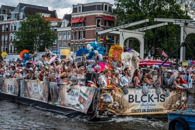 August 1, 2026, Amsterdam, North Holland, Netherlands: August 1, 2026, Amsterdam, the Netherlands. Hundreds of thousands of spectators joined the 30th edition of the Pride Canal Parade, the highlight of WorldPride Amsterdam 2026. This yearÃ¢â‚¬â ¢s parade also included the WorldPride Stadium grandstand, with seating for approximately 10,000 people to watch as floats pass. Amsterdam Netherlands - ZUMAp202 20260801_zip_p202_107 Copyright: xJamesxPetermeierx