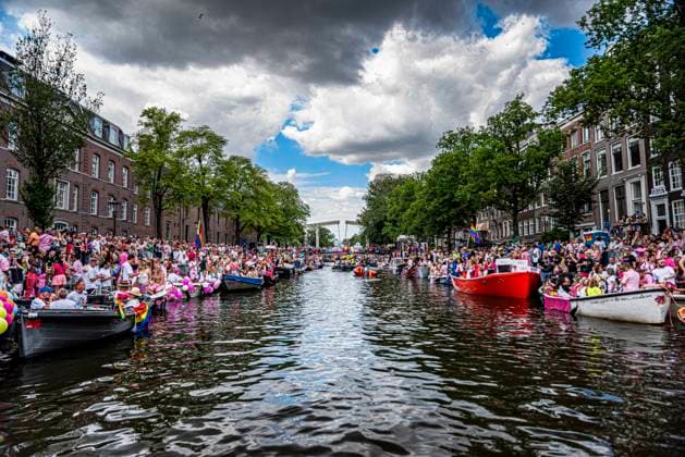 August 1, 2026, Amsterdam, North Holland, Netherlands: August 1, 2026, Amsterdam, the Netherlands. Hundreds of thousands of spectators joined the 30th edition of the Pride Canal Parade, the highlight of WorldPride Amsterdam 2026. This yearÃ¢â‚¬â ¢s parade also included the WorldPride Stadium grandstand, with seating for approximately 10,000 people to watch as floats pass. Amsterdam Netherlands - ZUMAp202 20260801_zip_p202_108 Copyright: xJamesxPetermeierx