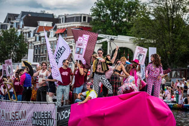 August 1, 2026, Amsterdam, North Holland, Netherlands: August 1, 2026, Amsterdam, the Netherlands. Hundreds of thousands of spectators joined the 30th edition of the Pride Canal Parade, the highlight of WorldPride Amsterdam 2026. This yearÃ¢â‚¬â ¢s parade also included the WorldPride Stadium grandstand, with seating for approximately 10,000 people to watch as floats pass. Amsterdam Netherlands - ZUMAp202 20260801_zip_p202_111 Copyright: xJamesxPetermeierx