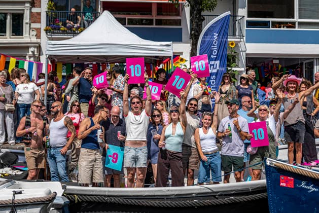 August 1, 2026, Amsterdam, North Holland, Netherlands: August 1, 2026, Amsterdam, the Netherlands. Hundreds of thousands of spectators joined the 30th edition of the Pride Canal Parade, the highlight of WorldPride Amsterdam 2026. This yearÃ¢â‚¬â ¢s parade also included the WorldPride Stadium grandstand, with seating for approximately 10,000 people to watch as floats pass. Amsterdam Netherlands - ZUMAp202 20260801_zip_p202_112 Copyright: xJamesxPetermeierx