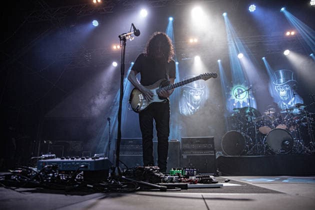 August 1, 2026, Milano, Lombardia, Italy: Guitarist Reid Lawrence LaLonde, better known as Larry LaLonde, performs live with American rock band Primus during their only Italian concert of their UK + Europe 2026 European tour, held at the Circolo Magnolia at Idroscalo. The historic alternative metal funk rock band returned to Italy after 11-years absence. Milano Italy - ZUMAs197 20260801_aaa_s197_143 Copyright: xCarloxVerganix