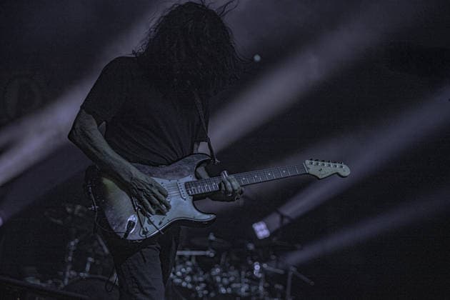 August 1, 2026, Milano, Lombardia, Italy: Guitarist Reid Lawrence LaLonde, better known as Larry LaLonde, performs live with American rock band Primus during their only Italian concert of their UK + Europe 2026 European tour, held at the Circolo Magnolia at Idroscalo. The historic alternative metal funk rock band returned to Italy after 11-years absence. Milano Italy - ZUMAs197 20260801_aaa_s197_163 Copyright: xCarloxVerganix