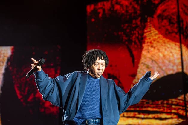 RIO DE JANEIRO, RJ - 01.08.2026: DJAVAN DJAVANEAR 50 ANOS - The "Djavanear" tour, in which the artist Djavan celebrates five decades of his career, arrives in Rio de Janeiro at the Farmasi arena this Saturday (1st) for three nights with tickets already sold out. x2992525x  CarlosxSanttos