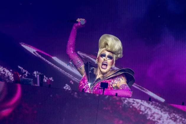 August 1, 2026, Chicago, Illinois, USA: Drag queen TRIXIE MATTEL during the Lollapalooza Music Festival at Grant Park in Chicago, Illinois Chicago USA  - ZUMAs135 20260801_zap_s135_034 Copyright: xDanielxDeSloverx