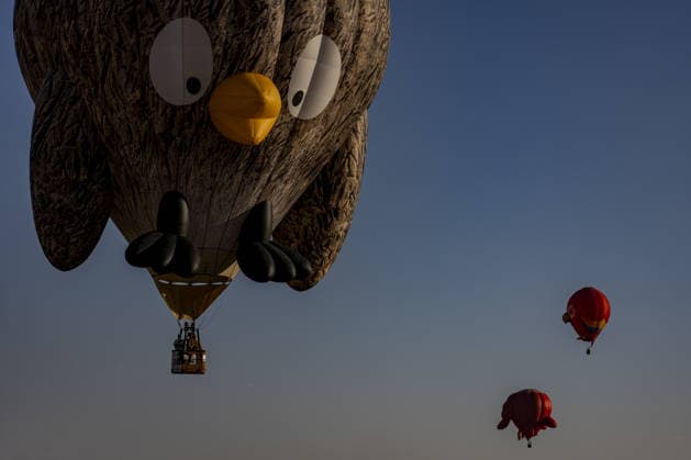 Cappadocia Balloon Festival concludes with colorful scenes NEVSEHIR, TURKIYE - AUGUST 2: A view of balloons during the 7th Cappadocia Balloon Festival concluded with the participation of 30 special-shaped hot air balloons brought from Turkiye and abroad in Nevsehir, Turkiye, on August 2, 2026. As part of the festival, sunrise demonstration flights over Goreme featured heart, owl, parrot, rocket, and globe-shaped balloons, creating colorful scenes above the region s iconic fairy chimneys and attracting the attention of both local and international visitors. Osmancan Gurdogan Anadolu Nevsehir Turkey. Editorial use only. Please get in touch for any other usage.  Copyright: x2026xAnadoluxOsmancanxGurdoganx
