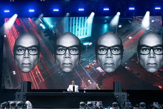August 1, 2026, Brighton, United Kingdom: RuPaul Andre Charles better known as Rupaul performs during the 2026 Brighton & Hove Pride parade. Brighton United Kingdom - ZUMAs197 20260801_aaa_s197_177 Copyright: xLounisxTiarx