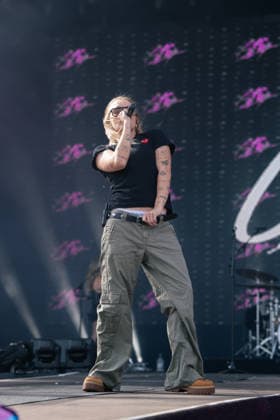 August 1, 2026, Brighton, United Kingdom: Georgia Claire Flipo known as G:Flip performs during the 2026 Brighton & Hove Pride parade. Brighton United Kingdom - ZUMAs197 20260801_aaa_s197_212 Copyright: xLounisxTiarx