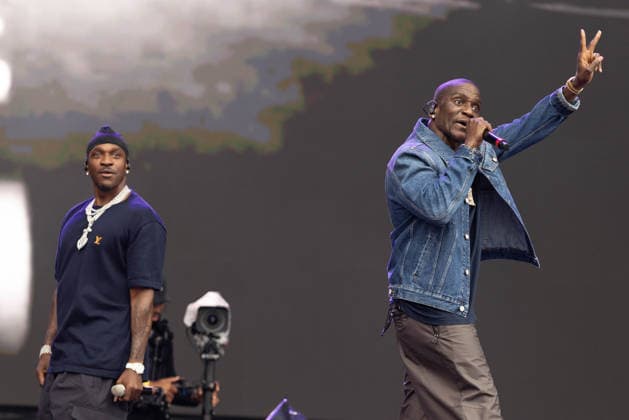 Musik, Lollapalooza Festival in Chicago, Pusha T August 1, 2026, Chicago, Illinois, USA: TERRENCE Ã¢â‚¬oePUSHA TÃ¢â‚¬Â? THORNTON and GENE Ã¢â‚¬oeMALICEÃ¢â‚¬Â? THORNTON of Clipse during the Lollapalooza Music Festival at Grant Park in Chicago, Illinois Chicago USA  - ZUMAs135 20260801_zap_s135_072 Copyright: xDanielxDeSloverx