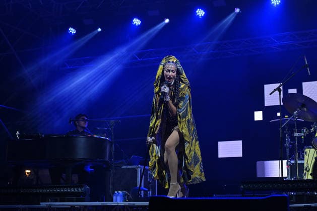 IPA87177949 - Nina Zilli performs live during the Summer Fest 2026 concert in Ladispoli on August 1, 2026, in Rome, Italy. (Photo by Roberto Bettacchi)  Copyright: xRobertoxBettacchi LiveMediax xx 87177949