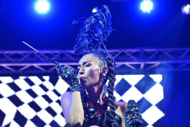 IPA87178134 - Nina Zilli performs live during the Summer Fest 2026 concert in Ladispoli on August 1, 2026, in Rome, Italy. (Photo by Roberto Bettacchi)  Copyright: xRobertoxBettacchi LiveMediax xx 87178134