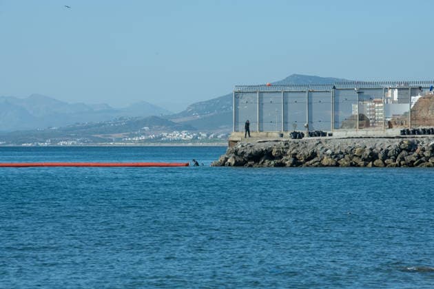 August 2, 2026, Ceuta, Madrid, Spain: Spain-Morocco border flows ease following unprecedented migrant influx; minor crossing attempts persist. Ceuta Spain  - ZUMAd308 20260802_zsp_d308_036 Copyright: xJuanxCarlosxLucasx