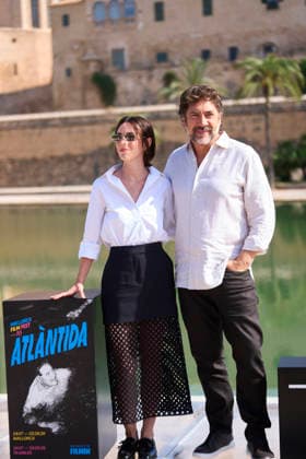 Atlantida Mallorca Film Festival 2026 - Photocall El ser querido Javier Bardem, Victoria Luengo attending ‘El ser querido’ Photocall during Atlantida Mallorca Film Festival 2026 at Parc de la Mar in Palma, Spain on August 2, 2026. Photo by ABACAPRESS.COM Palma Balearic Islands Spain  Copyright: xABACAx