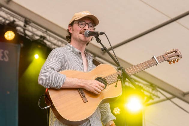 George Boomsma in concert at Cambridge Folk Festival at Cherry Hinton Hall Park, Cambridge, UK Cambridge, UK, 2 August, 2026. George Boomsma in concert at Cambridge Folk Festival. Pictured left to right, George Boomsma., Credit:Stephen Keable Avalon UK, Cambridgeshire, Cambridge, Cherry Hinton Hall Park  Copyright: xStephenxKeablex xAvalonx 1120274920