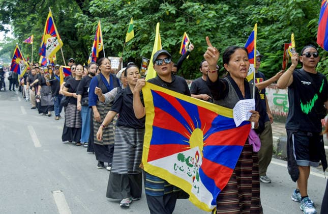 Tibetan people stage a protest march against China s Ethnic Unity and Progress Law Dehradun, Aug 02 (ANI): Tibetan community people stage a protest march against China s Ethnic Unity and Progress Law , in Dehradun on Sunday. Dehradun Uttarakhand India Copyright: xANIx ANI_20260802305
