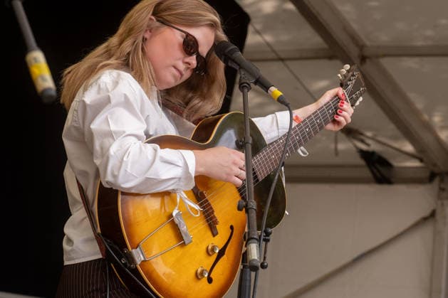 Katie Spencer in concert at Cambridge Folk Festival at Cherry Hinton Hall Park in Cambridge, UK on 02 August 2026 Katie Spencer performing with Katie Spencer in concert at Cambridge Folk Festival at Cherry Hinton Hall Park in Cambridge, UK on 02 August 2026, Credit:Stephen Keable Avalon UK, Cambridgeshire, Cambridge, Cherry Hinton Hall Park  Copyright: xStephenxKeablex xAvalonx 1120289962