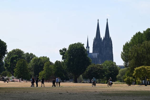 02.08.2026, xophax, öffentliches Leben, Köln, Rheinpark , Kölner Dom. Sommer in Köln Köln *** August 2, 2026, xophax, public life, Cologne, Rheinpark, Cologne Cathedral, Summer in Cologne, Cologne