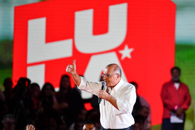 SaO PAULO, SP - 02.08.2026: CONVENcaO NACIONAL DO PT - Luiz Inacio Lula da Silva (PT), President and candidate for re-election, participates in the National Convention of the Workers& 39; Party (PT), to officially announce his name in the presidential race in the 2026 elections, this Sunday (2), at Expo Center Norte, in Sao Paulo, SP. In the photo, Geraldo Alckmin (PSB), candidate for vice president on the ticket with Lula. x2992609x  RobertoxCasimiro