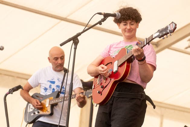 Thie Is The Kit in concert at Cambridge Folk Festival at Cherry Hinton Hall Park in Cambridge, UK on 02 August 2026 Neil Smith, Kate Stables performing with Thie Is The Kit in concert at Cambridge Folk Festival at Cherry Hinton Hall Park in Cambridge, UK on 02 August 2026, Credit:Stephen Keable Avalon UK, Cambridgeshire, Cambridge, Cherry Hinton Hall Park  Copyright: xStephenxKeablex xAvalonx 1120335956