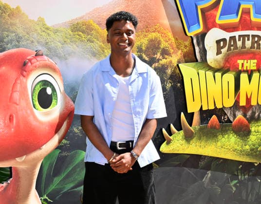 Cast member Darius Willis attends the global premiere of the computer animated animal adventure Paw Patrol: The Dino Movie at the Paramount Picture Studio lot in Los Angeles on Sunday, August 2, 2026. Storyline: The Paw Patrol lands on a mysterious dinosaur island after a storm, where they meet Rex, a stranded pup. When Humdinger s reckless mining triggers a volcano, the team faces their biggest rescue mission yet to save the island.  LAP2026080204 JIMxRUYMEN