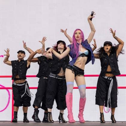 August 2, 2026, Chicago, Illinois, USA: Slovak singer ADELA (ADELA JERGOVA) during the Lollapalooza Music Festival at Grant Park in Chicago, Illinois Chicago USA  - ZUMAs135 20260802_zap_s135_039 Copyright: xDanielxDeSloverx