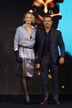 Nolan, Damon, Theron, Thomas attend press conference for The Odyssey in Seoul Actors Charlize Theron (L) and Matt Damon pose for photos during a press conference for the film The Odyssey in Seoul, South Korea, on August 03, 2026. The epic fantasy, based on Homer s ancient Greek poem, follows the hero Odysseus on his perilous journey home after the Trojan War. Seoul South Korea  Copyright: xMatrixxImages JungxUi-Chelx