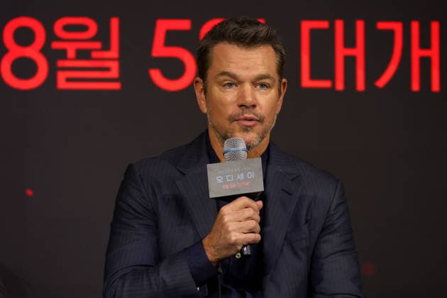 Nolan, Damon, Theron, Thomas attend press conference for The Odyssey in Seoul Actor Matt Damon speaks during a press conference for the film The Odyssey in Seoul, South Korea, on August 03, 2026. The epic fantasy, based on Homer s ancient Greek poem, follows the hero Odysseus on his perilous journey home after the Trojan War. Seoul South Korea  Copyright: xMatrixxImages JungxUi-Chelx